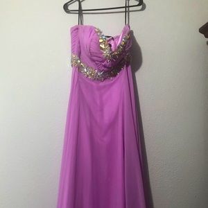 purple prom dress
